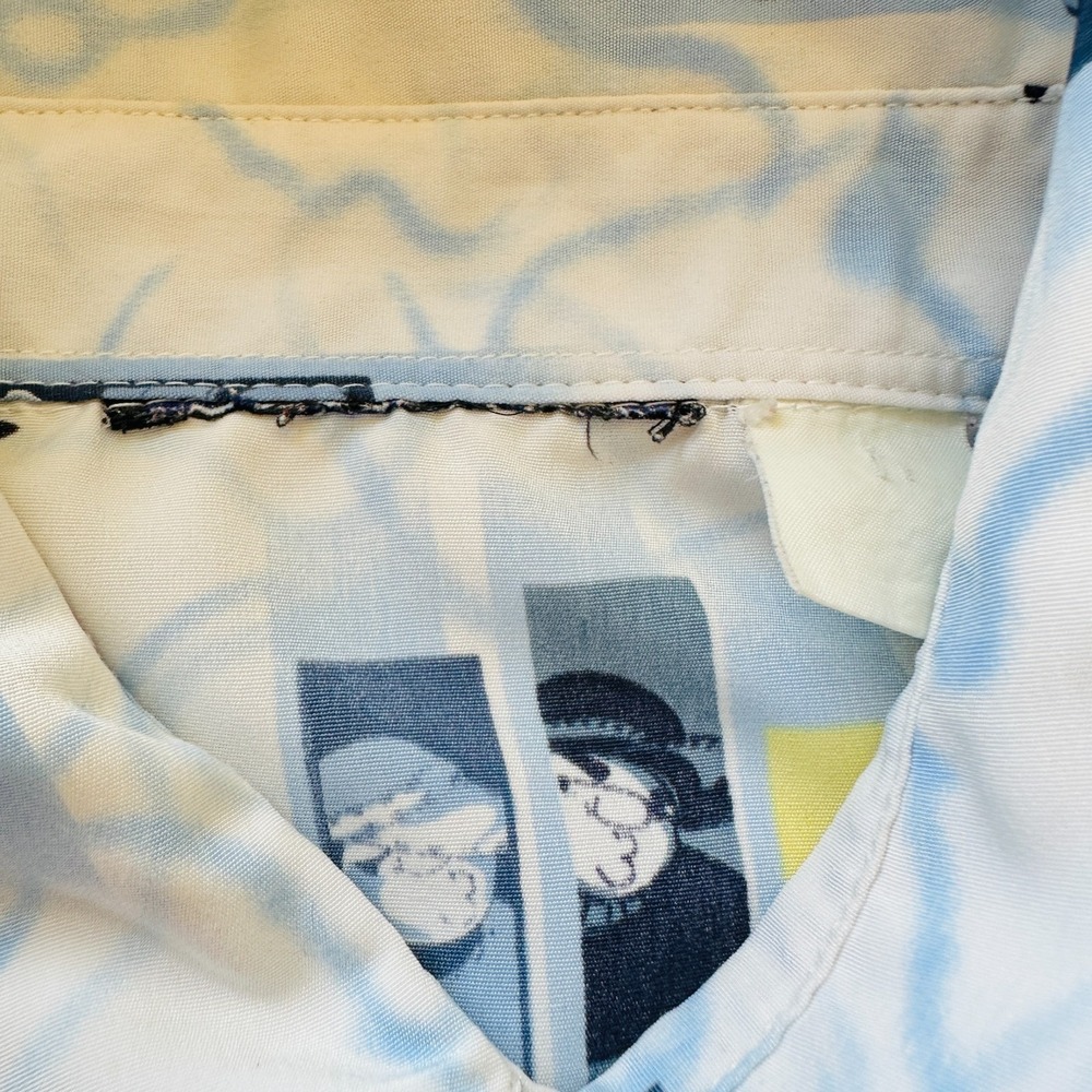 South Pole Denim Shirt Mens 2XL Button Up Skater Thug Graphic No Tags Streetwear - Picture 7 of 8